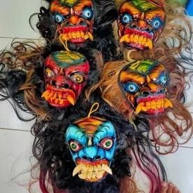 ใหม่ล่าสุด Buto Stamped Mask ของเล่นเด็ก / Mica วัสดุ Stamped Mask ...