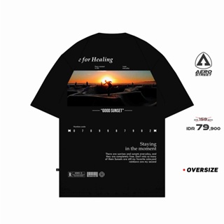 เสื้อยืด พิมพ์ลาย HITAM Phenomenal Oversize Time For Healing สีดํา สําหรับผู้ชาย