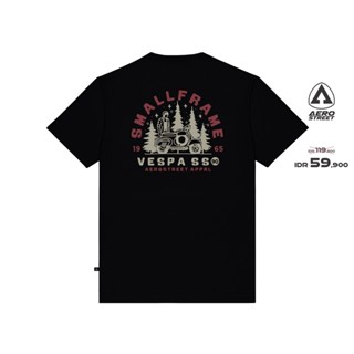 Hitam ใหม่!!! เสื้อยืด ลาย Vespa SS AACAA สีดํา