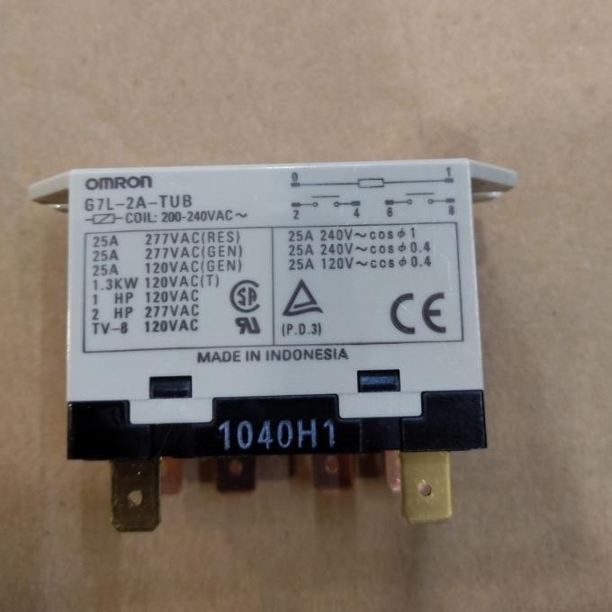 Omron G7L-2A-Tub 25A คอยล์ 220Vac รีเลย์ | Shopee Thailand