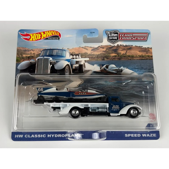 Coffret Premium 1/64 Hot Wheels Citroen H / Hydroplane