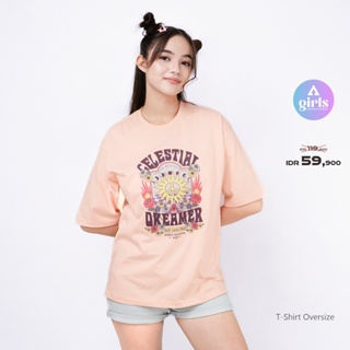 ใหม่!!! เสื้อยืด โอเวอร์ไซซ์ ลาย Isadora Peach Kaos 1C000