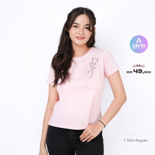 ใหม่!!! เสื้อยืด ลาย Everly Pink Kaos 1B000