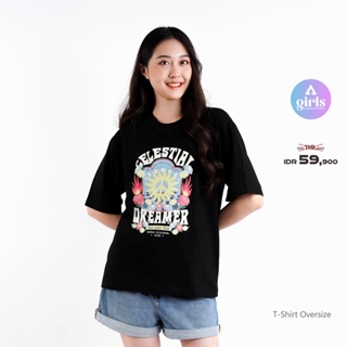 ใหม่!!! เสื้อยืด โอเวอร์ไซซ์ ลาย Isadora Kaos สีดํา 1CA01