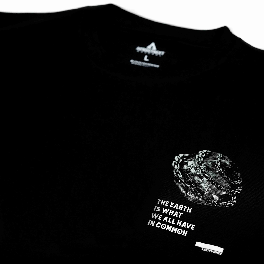 เสื้อยืด-พิมพ์ลาย-hitam-phenomenal-earth-angel-สีดํา-โอเวอร์ไซซ์-fadaa
