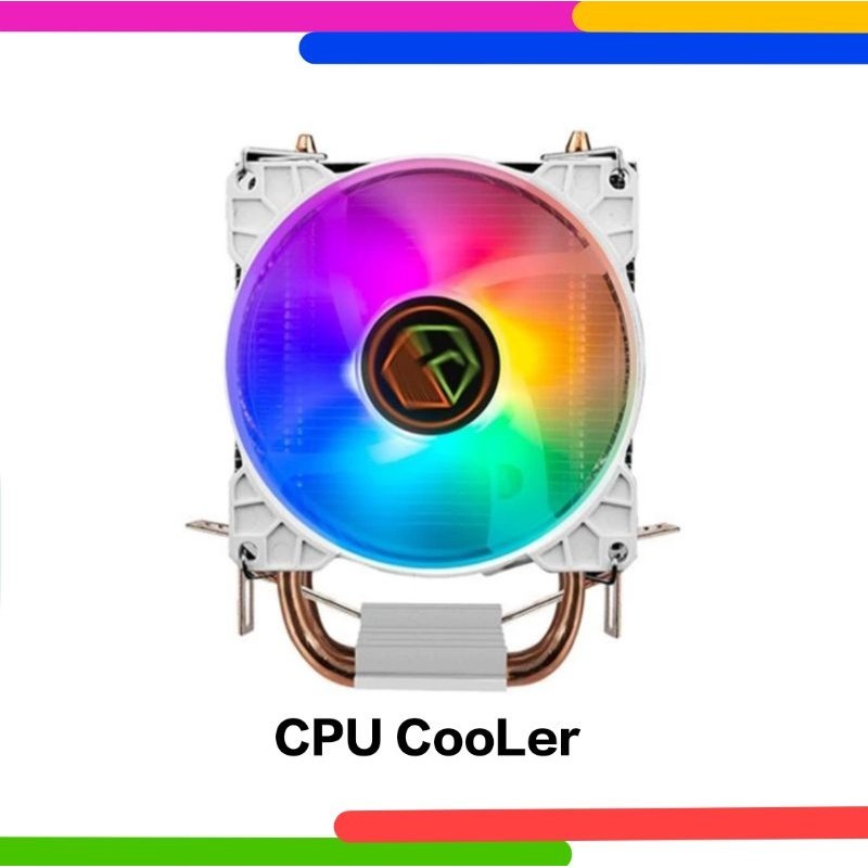 Cube GAMING WIND - 2 HEAT PIPES - Cpu Cooler Rainbow LED AM2/AM3/AM4 ...