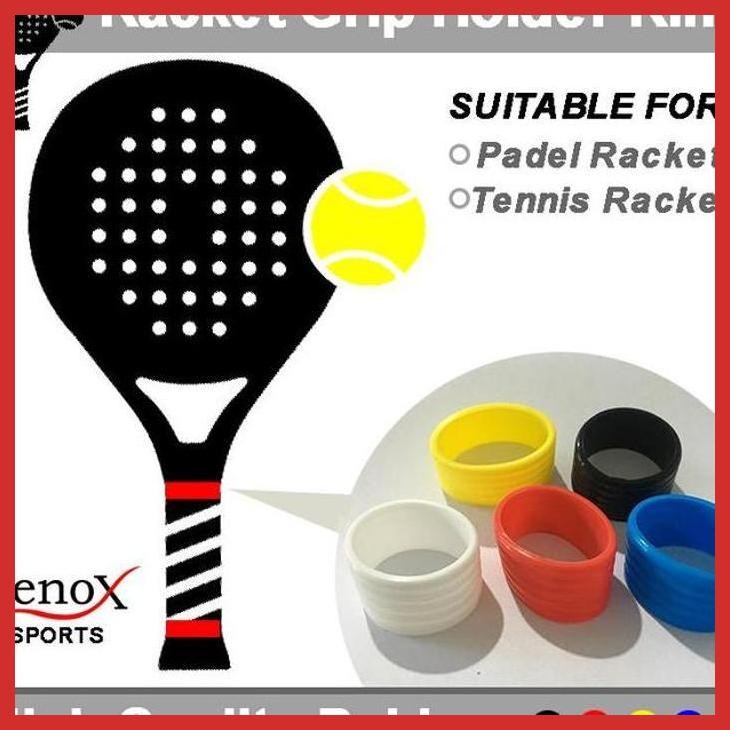 (PADEL) RUBBER BAND สําหรับ CKET GRIP RETAINER PADEL และ TENNIS RING ...