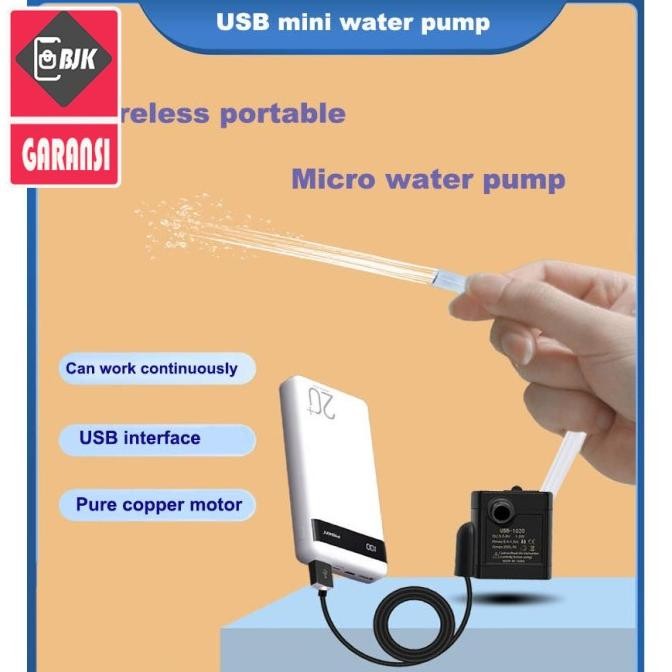 MINI USB BRUSHLESS SUBMERSIBLE AQUARIUM WATER PUMP 5V 1020 สีดํา ...