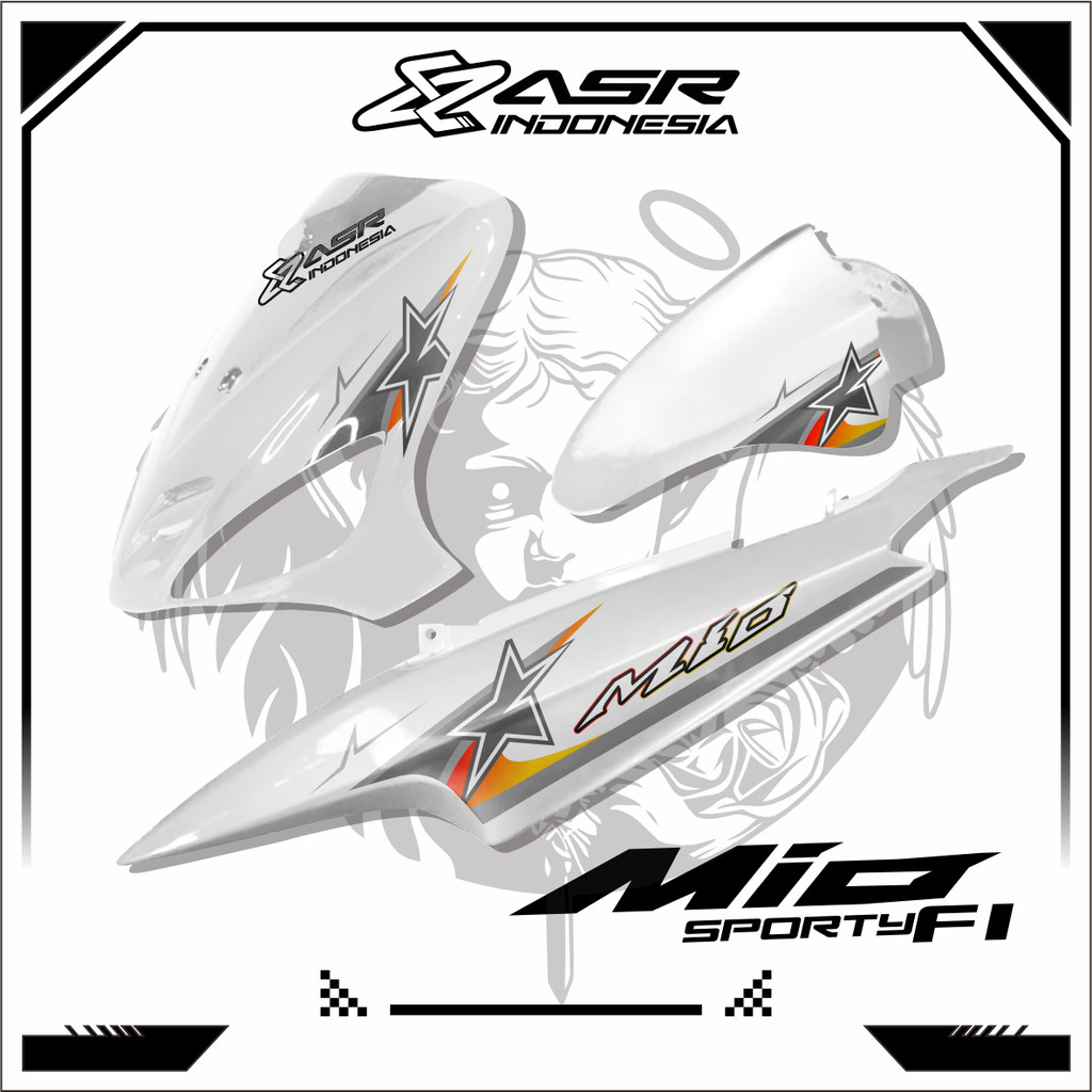 Variations of Yamaha Mio Sporty / Mio Smile Prem Sticker with Star ...