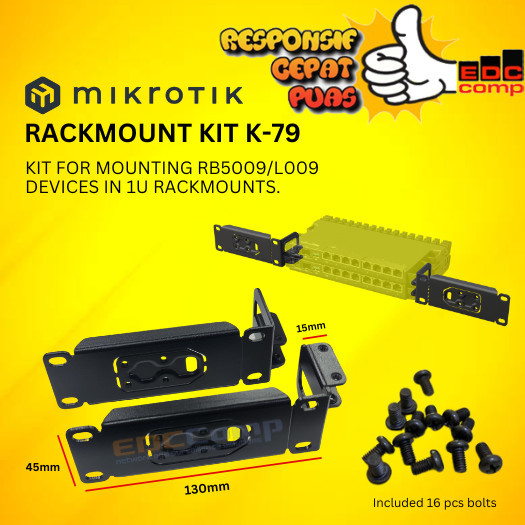 Mikrotik RB5009 Rackmount Kit K-79ขายึด RB5009 | Shopee Thailand