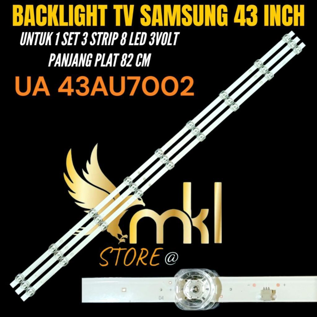 SAMSUNG 43 INCH LED TV BACKLIGHT UA-43AU7002 SAMSUNG 43 INCH TV ...