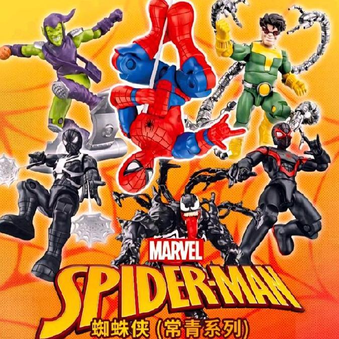 MARVEL SPIDER-MAN MODEL KIT 70016 MOKIT SPIDERMAN สีเขียว GOBLIN VENOM ...