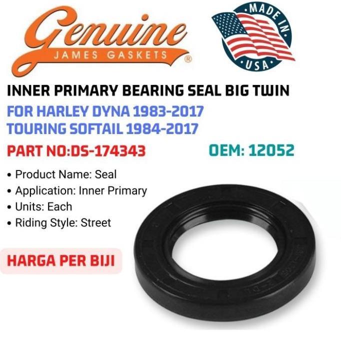ปะเก็นเจมส์ ซีลแบริ่งหลักด้านใน Harley Ds-174343 Oem ที่ดีที่สุด 12052 ...