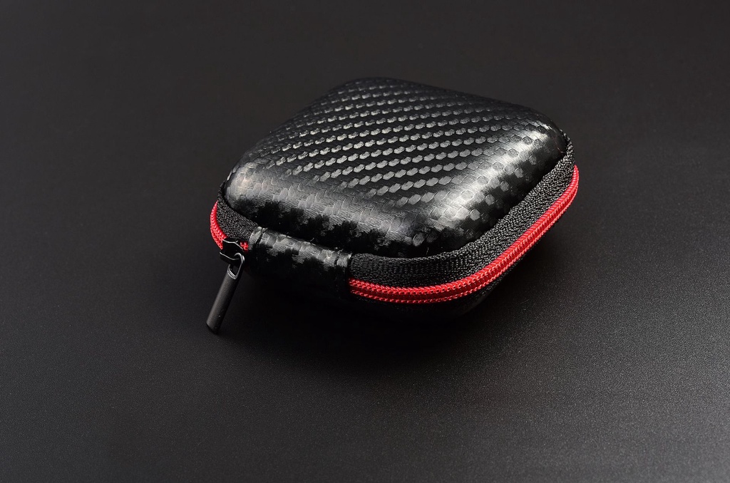 ภาพอธิบายเพิ่มเติมของ QKZ Bag Earphone Box Fiber Zipper Earphone Protable Case