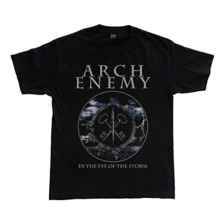 เสื้อยืด แบบหนา พิมพ์ลาย Arch Enemy Eye Of the Storm Melodic Death Metal Band สําหรับผู้ชาย
