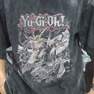 Yugioh เสื้อยืด โอเวอร์ไซซ์ ลายการ์ตูนอนิเมะมังงะ YuGiOh พรีเมี่ยม