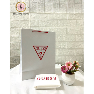 Guess ถุงกระดาษ สีขาว