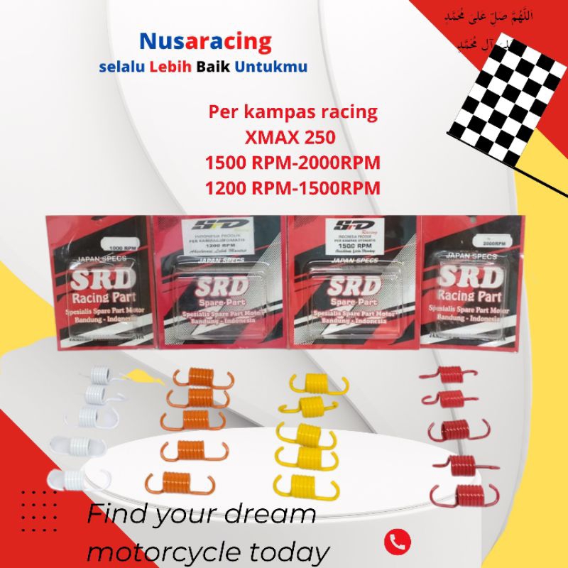 ต่อซับคู่ XMAX 250 1000-1500-1200 2000 RPM RACING SRD | Shopee Thailand