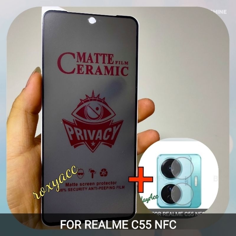 Realme C55 NFC กระจกนิรภัยเซรามิก SPY MATTE PLUS เลนส์กล้อง | Shopee ...