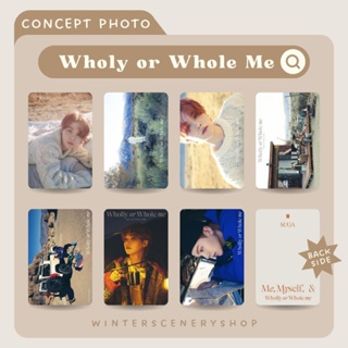 โฟโต้การ์ด BTS - Photo Folio Me, Myself, &amp; Suga "Wholy or Whole Me" แนวคิดรูปภาพ | โฟโต้การ์ด 7 ชุด 1 ชุด