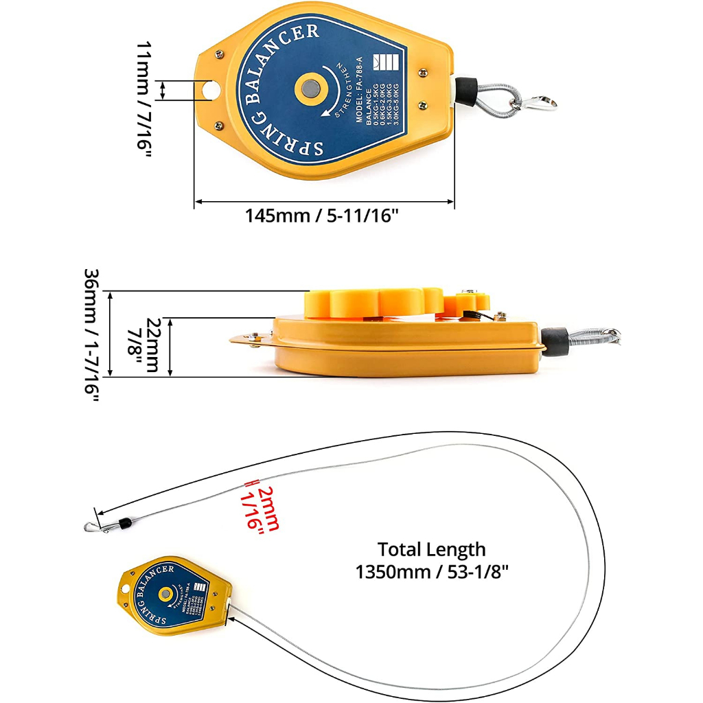 Spring Balancer Spring Balancer 0.5 - 1.5 Kg และ 1.5 - 3 Kg และ 3 - 5 ...