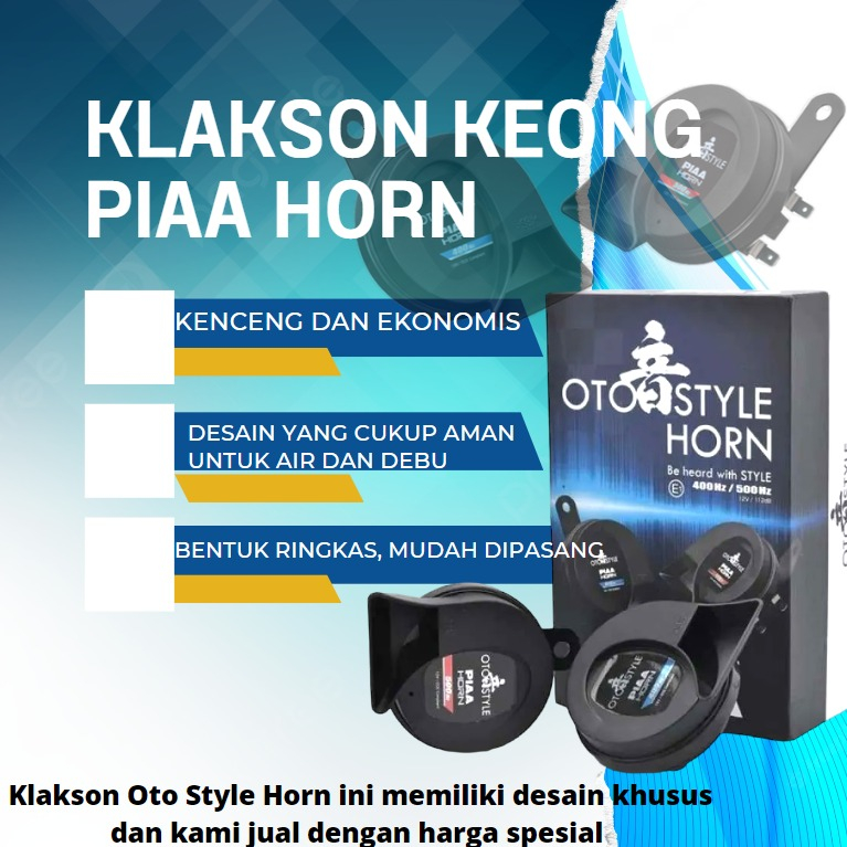 Pnp HORN แตรรถยนต์ รถจักรยานยนต์ PIAA OTO STYLE HORN 12V (ของแท้) HORN ...