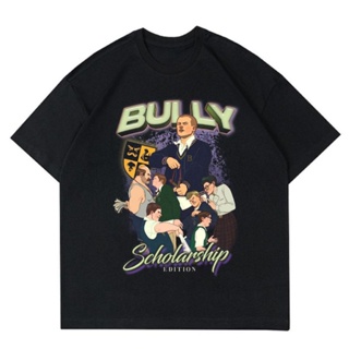 เสื้อยืด พิมพ์ลาย Bully "SCHOLARSHIP" | เสื้อยืด ลาย VINTAGE GAME | เสื้อเชิ้ต สีดํา สําหรับผู้ชาย