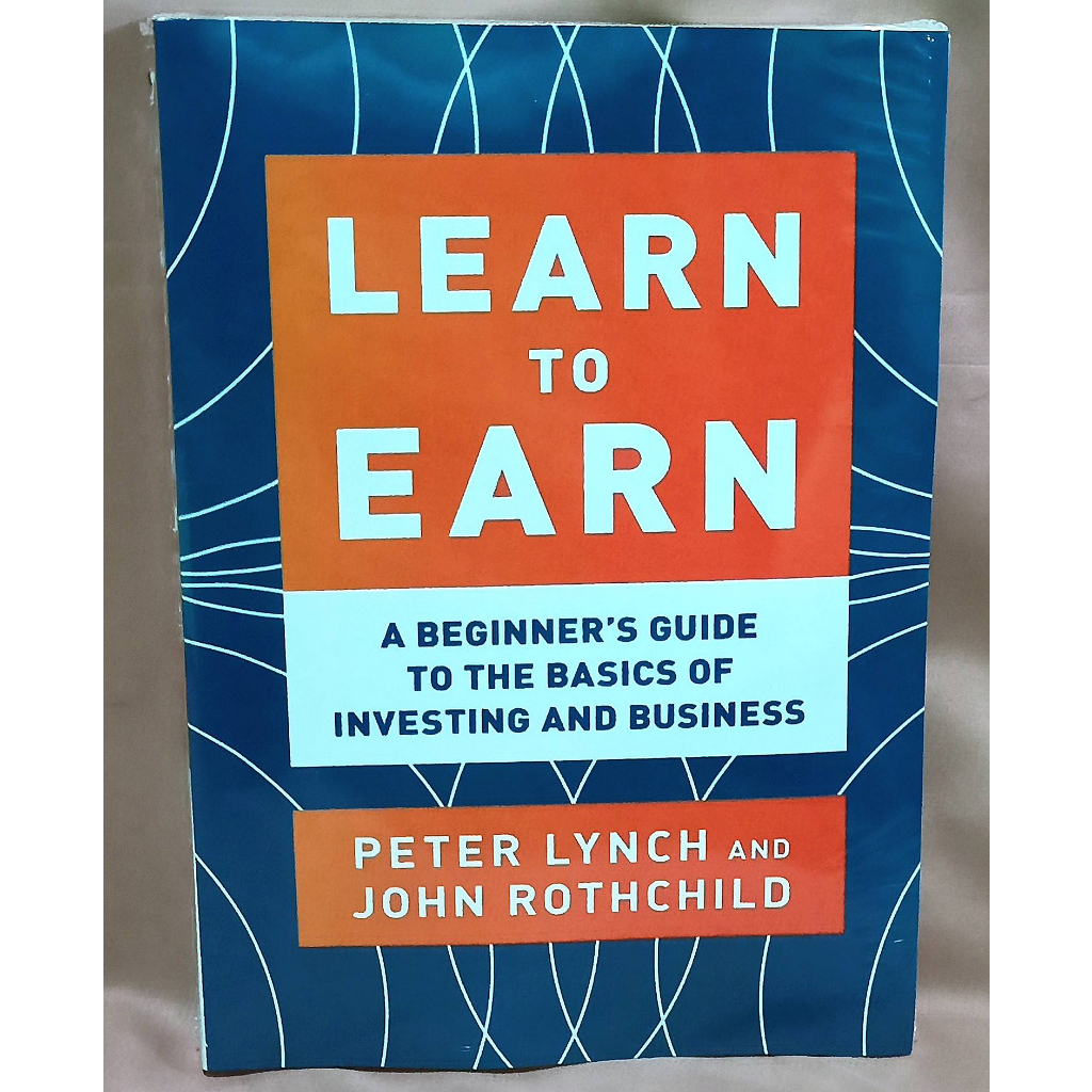 หนังสือเรียนรู้ที่จะได้รับ โดย Peter lynch A beginner's guide Shopee
