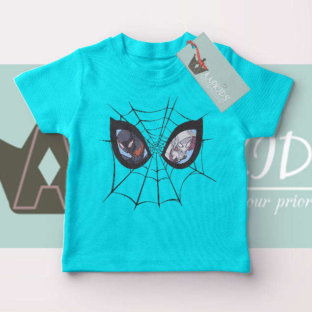 เสื้อยืด-พิมพ์ลาย-spiderman-two-eye-super-hero