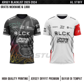 เสื้อกีฬาแขนสั้น ลายทีม Jersey Blacklist 2023/2024 ฟรีชื่อโพสต์ และหมายเลขหลัง