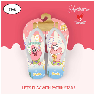 [Flip Flops] Patrick Star Flip Flops Cowo รองเท้าแตะชายหาด ฟองน้ํา ไม่ใช่ยาง สําหรับเด็ก ผู้ใหญ่ เด็กวัยหัดเดิน