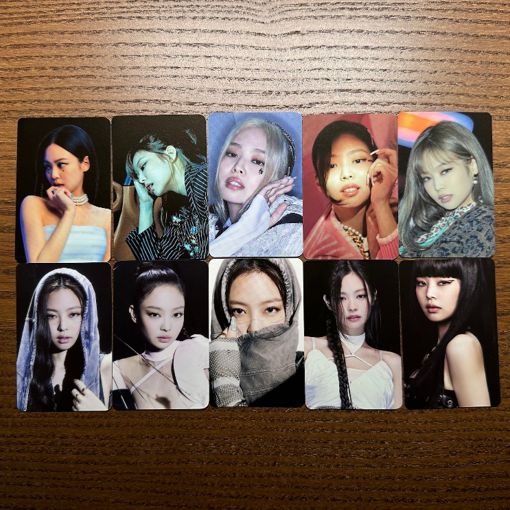 blackpink-photocard-pc-official-original-jennie-สีชมพูดํา-ความบันเทิง-10-ปี-1-ชุด