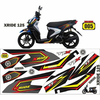 สติกเกอร์ ลาย X-Ride ttx yamaha xride garifs tahilland lis X-Ride 125