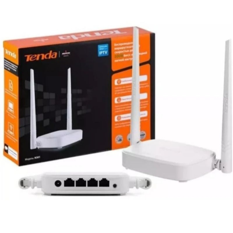 Tenda PUTIH เต็นท์ N301 WIRELESS ROUTER 2 ANTENNA (สีขาว) | Shopee Thailand