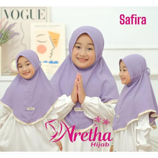 Hijab ทันที สําหรับเด็ก สีชมพู SAFIRA ORI ARETHA HIJAB