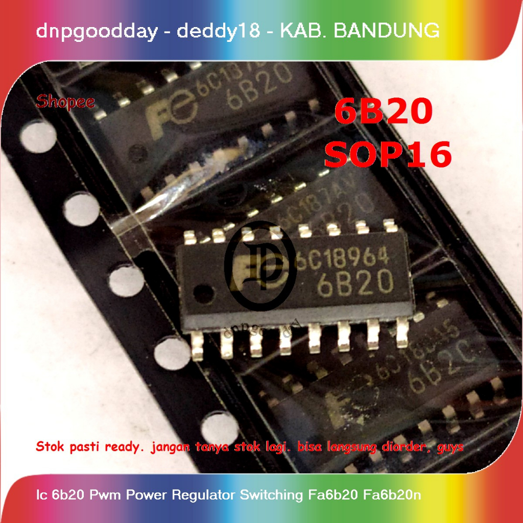Ic 6b20 Pwm Power Regulator Switching Fa6b20 Fa6b20n | Shopee Thailand