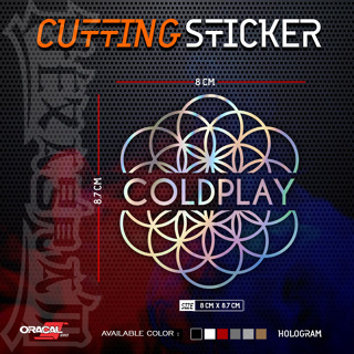 สติกเกอร์ตัดโลโก้ COLDPLAY | สติกเกอร์ตัดโลโก้วง Coldplay