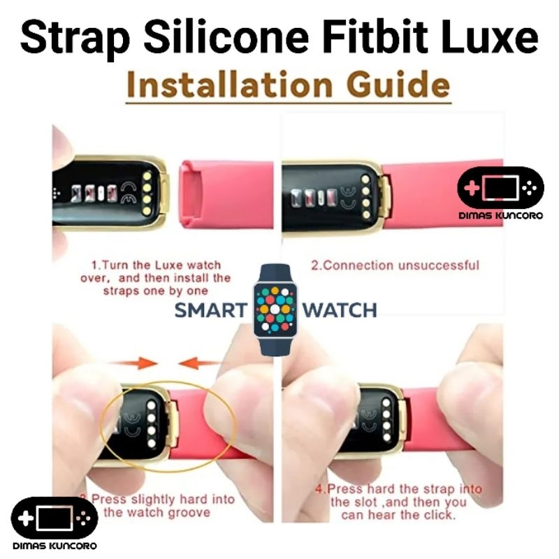 fitbit-luxe-สายรัดข้อมือซิลิโคน-สายรัดข้อมือยาง-smartwatch
