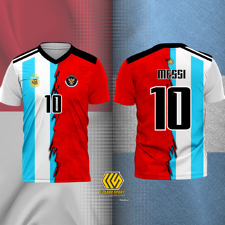 เสื้อกีฬาแขนสั้น ลายทีมชาติอินโดนีเซีย FIFAMATCHDAY 2023