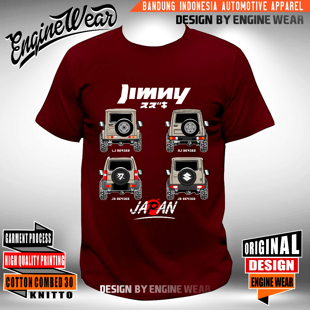 เสื้อยืด-พิมพ์ลายรถยนต์-jimny-sj410-lj80-jb74-jeep-offroad-suzuki-jimny-katana