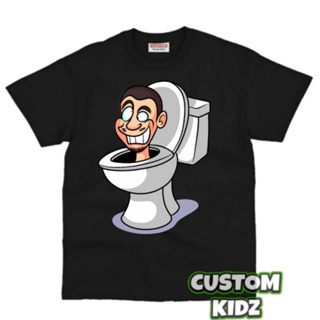 เสื้อยืด พิมพ์ลาย Roblox toilet game Skibidi สําหรับเด็ก