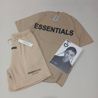 เสื้อยืด กางเกงขาสั้น พิมพ์ลาย Fear Of God Mocca สําหรับผู้ชาย