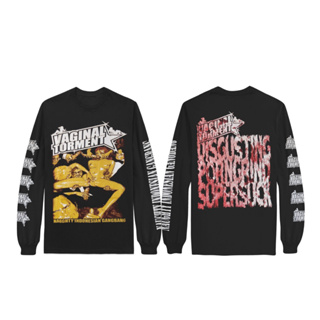 ของแท้ เสื้อแขนยาว ลาย VAGINAL TORMENT - Disgusting porngrind supersuck