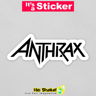 Anthrax สติกเกอร์ไวนิล กันน้ํา ลายวงดนตรี