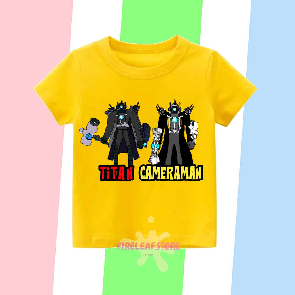 เสื้อยืด-พิมพ์ลาย-titan-cameramans-upgrade-พรีเมี่ยม-สําหรับเด็ก