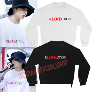 Jungkook bts R LOVE UTION เสื้อกันหนาว สไตล์เกาหลี