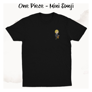 เสื้อยืด พิมพ์ลายโลโก้อนิเมะ One Piece Vinsmoke Sanji ขนาดเล็ก K0350
