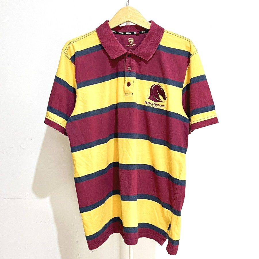 เสื้อโปโล Broncos Brisbane NRL Rugby Original Australia Jersey Baju