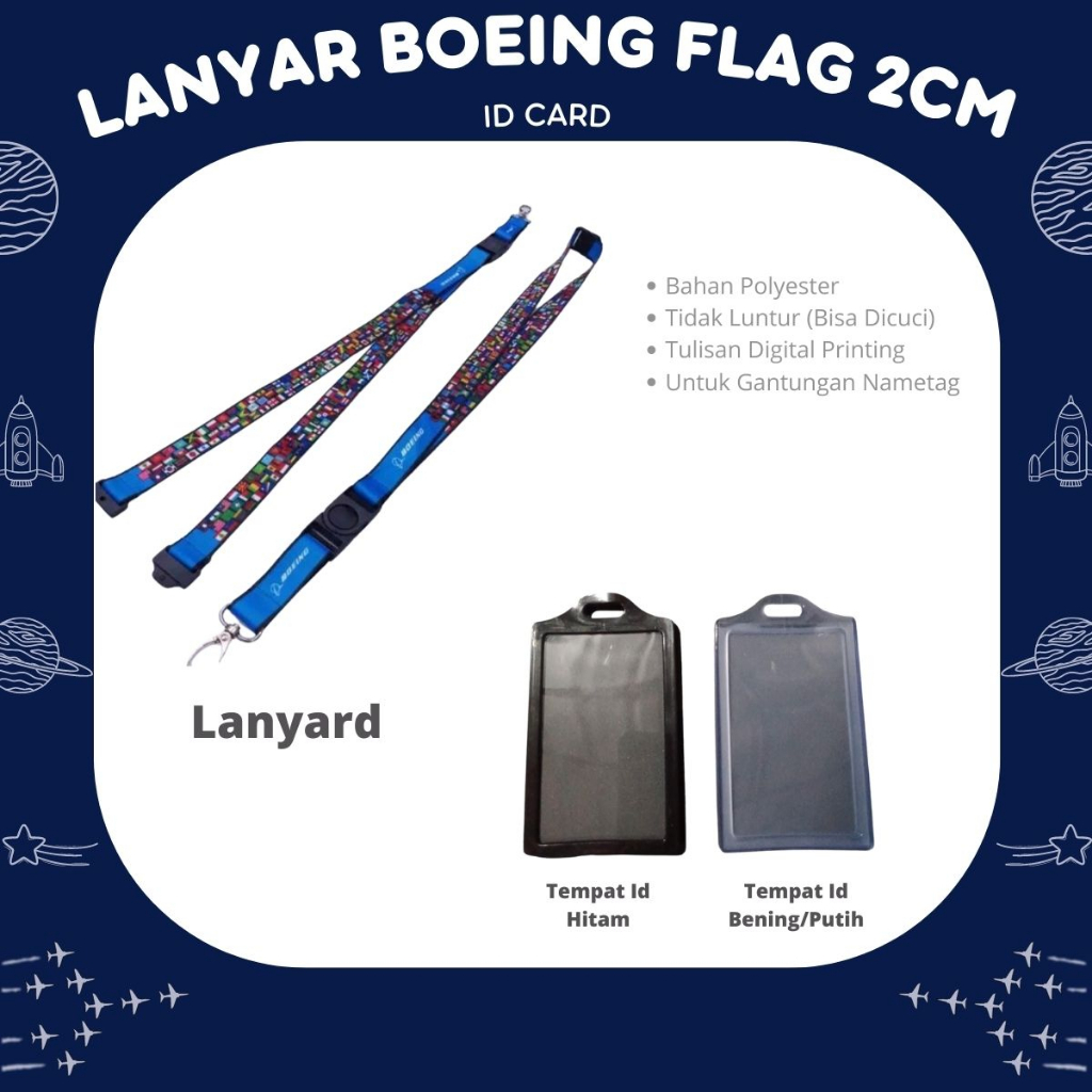 boeing-flag-ของแท้-ที่แขวนบัตรประจําตัว-บัตรประจําตัว-ป้องกันการซีดจาง-2-ซม-2-ช่อง