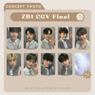 โฟโต้การ์ด ZB1 - CGV Final Boys Unofficial | Zerobaseone | โฟโต้การ์ด 1 ชุด ได้ 9 ชิ้น